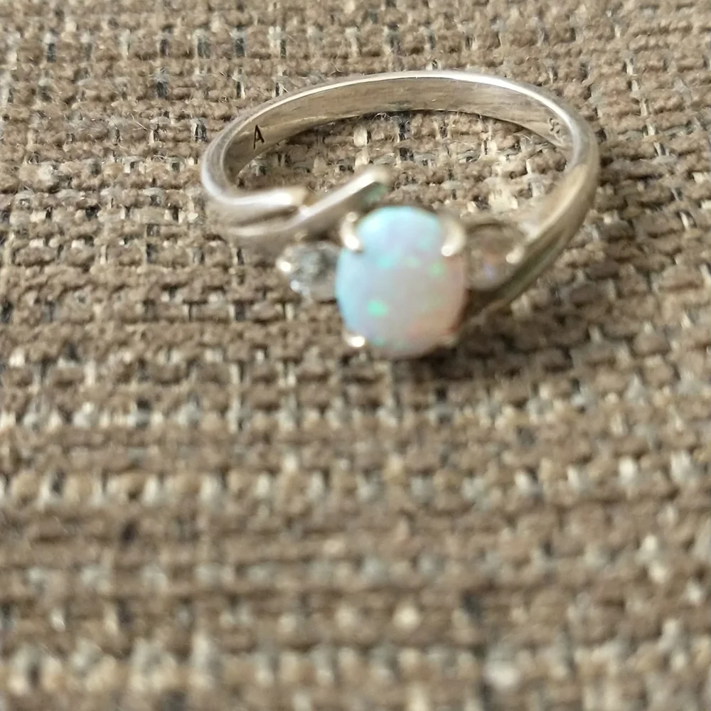 Colorful opal ring - Picture 5 of 6